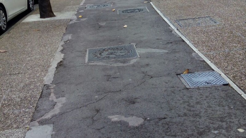 Estado de bidegorri a su paso por el centro urbano
