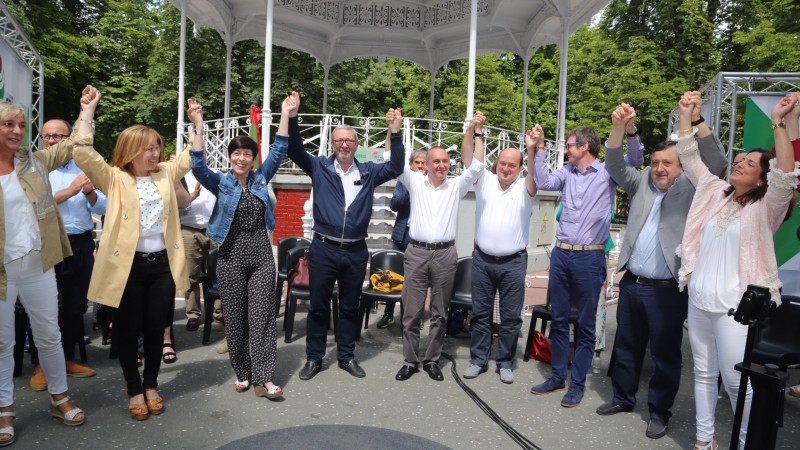 Presentación de los candidatos a diputado general de Álava y alcalde de Vitoria-Gasteiz